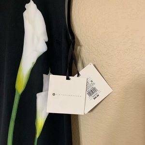 Black dress w/flower design